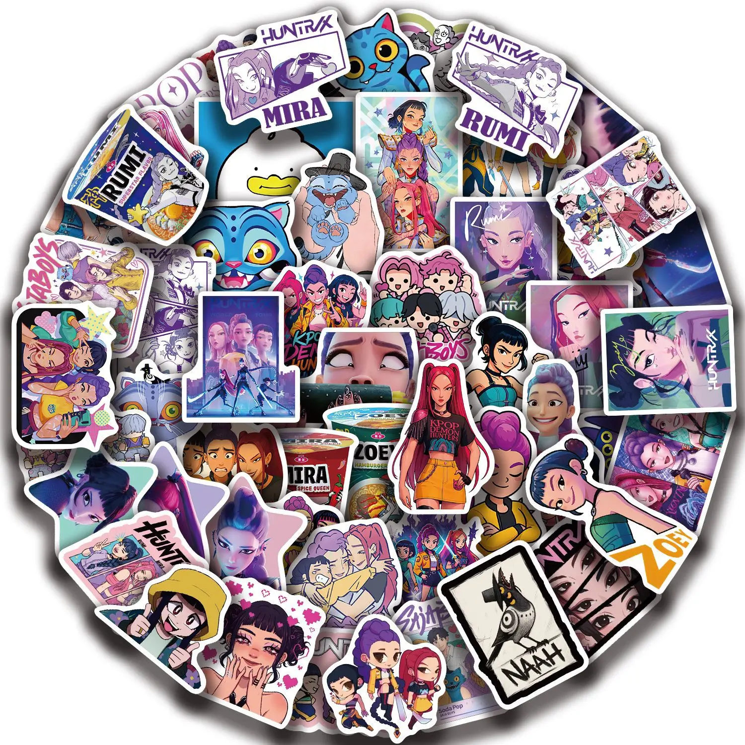 60/100 قطعة لطيف KPop شيطان الصيادين ملصقات Derpy النمر مقاوم للماء الكتابة على الجدران لتقوم بها بنفسك جراب هاتف محمول ملصقات سكرابوكينغ باردة