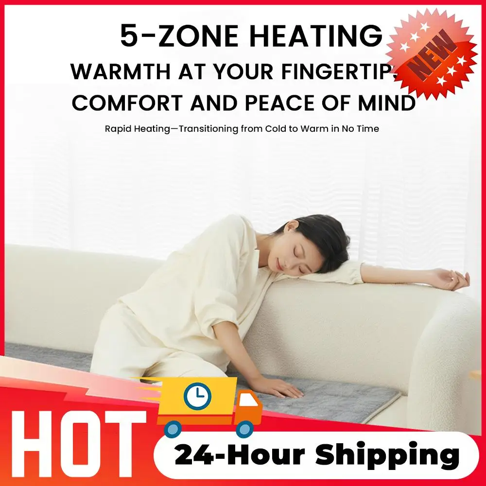 

Electric Heated Blanket 3 Adjustable Temperature Camping USB Heating Sleeping Mat with 5 Heating Zones Heating Sleeping Pad