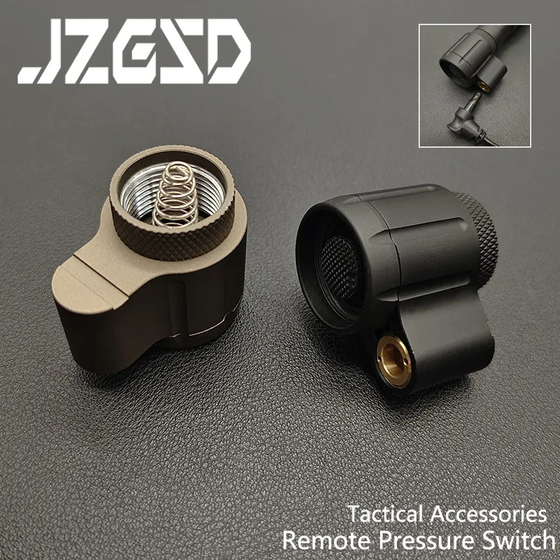 Tactical DC Plug Dual Function Remote Pressure Flashlight Metal Tail Cover Switch Suitable For M300v M600v M622V M323Vflashlight