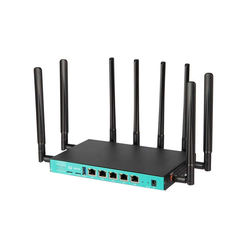 Openwrt dwuzakresowy gigabitowy router 5g wifi6 1800 mb/s port LAN/WAN 5g lte router z 8 antenami