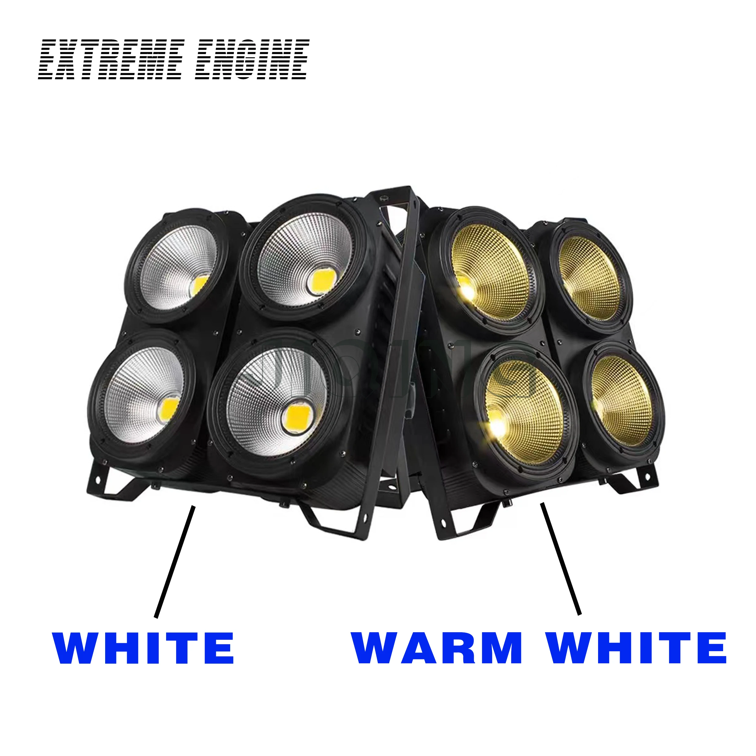 4light 1Case 4 Eyes100W Par Light Audience Blinder Combination DMX Stage Light LED Cold Warm White Light Wedding Party DJ Disco