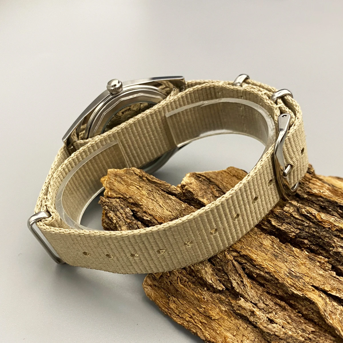 ساعة ريد ستارز 36 ملم ميكانيكية للرياح 7120 - ساعة مقاومة للماء من الفولاذ المقاوم للصدأ للرجال دروبشيبينغ #4