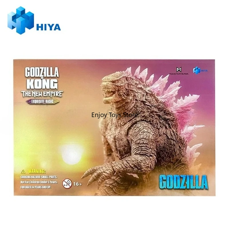 En stock Figurine d'action HIYA 18CM (7 pouces) Série Exquisite Basic Godzilla X Kong The New Empire Godzilla Evolved Ver.