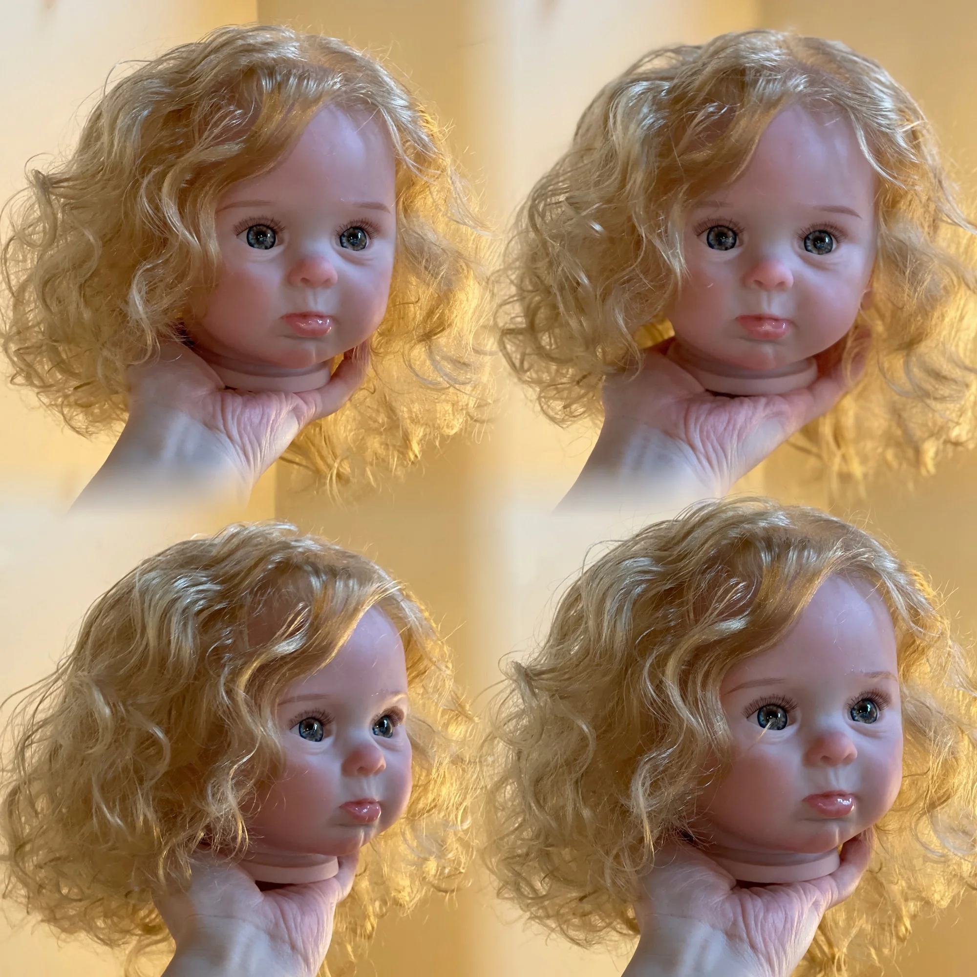 50cm Adelaide Reborn Doll kits With Rooted Blonde Hair 3D Painted Skin Kit Reborn Lifelike Real Reborn Baby Doll