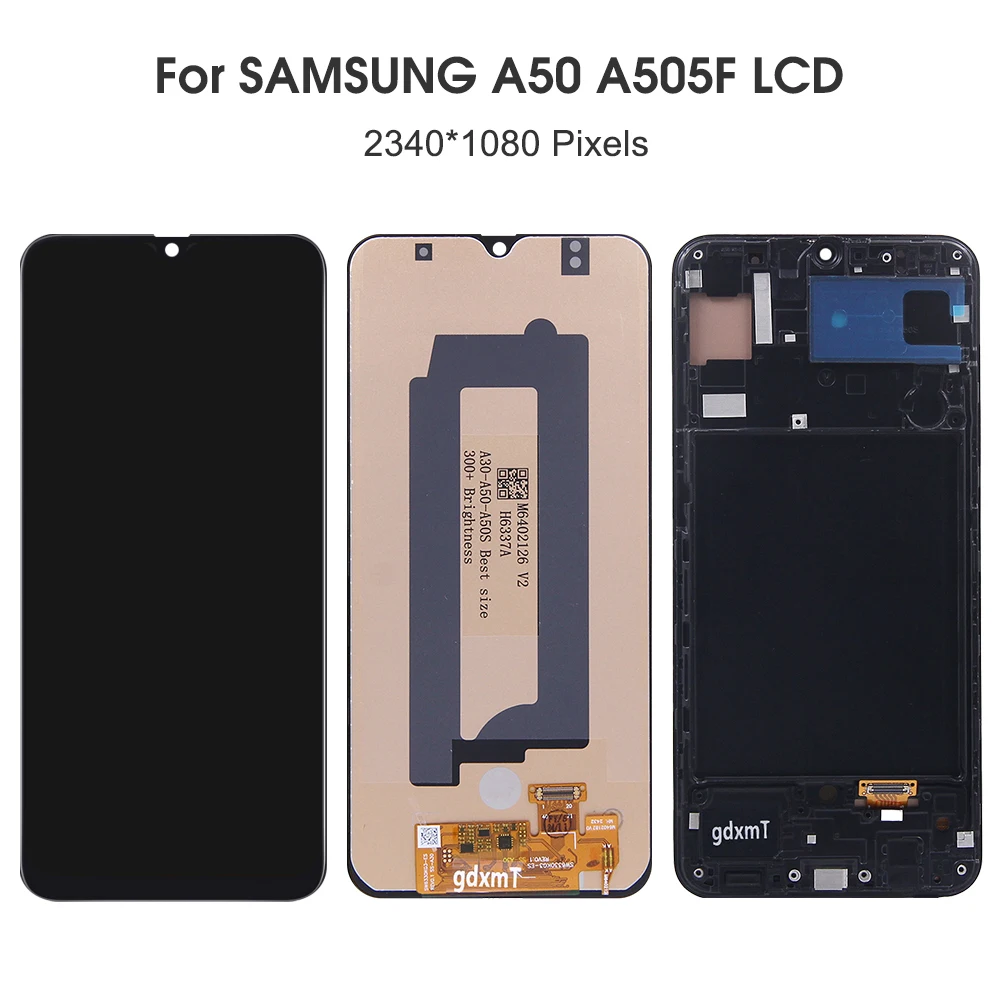 Tested A50 For Samsung A505F A505G A505W A505X A505G A505N LCD Display Touch Screen Digitizer Assembly Replacement