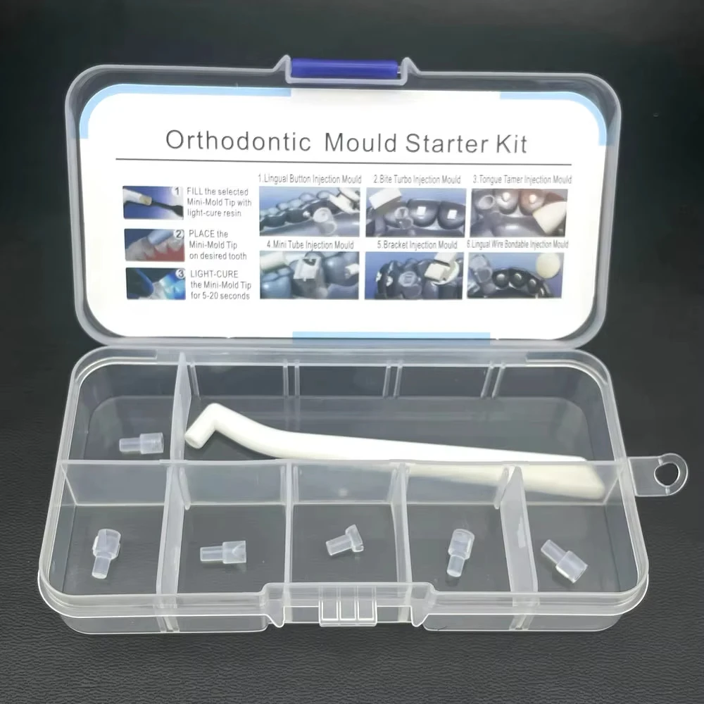 8 Sets Dental Orthodontic Mould Starter Kit Mini Forming Mold Injection Moulds Dentist Orthodontic Accessory