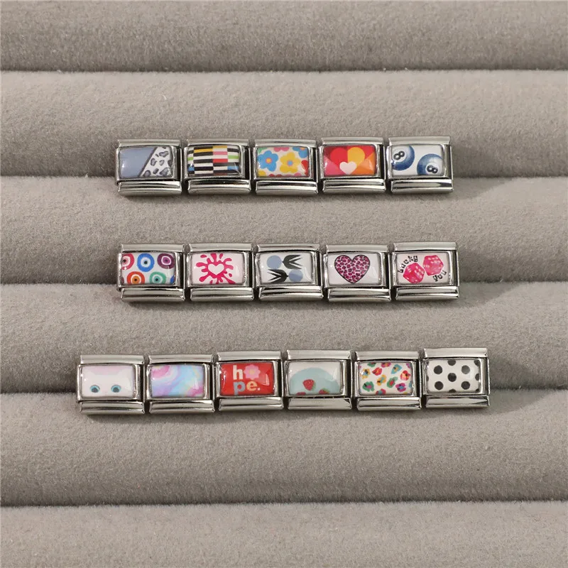 جديد جميل الحيوانات الأليفة القطط والكلاب وصلات سحرية إيطالية تناسب 9 مللي متر سوار الفولاذ المقاوم للصدأ النساء الرجال DIY بها بنفسك صنع المجوهرات