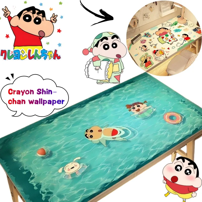 

Новый коврик для стола Shin-chan Nohara Shiro, креативный дорогой коврик для мыши с мультяшным принтом в стиле аниме, милый водонепроницаемый маслостойкий коврик для мыши