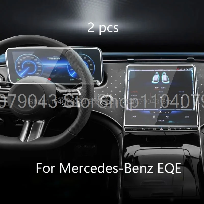 Tempered Glass Screen Protector For Mercedes-Benz EQS suv x296 2024 Car GPS Navigation and Instrument LCD Anti-scratch interior