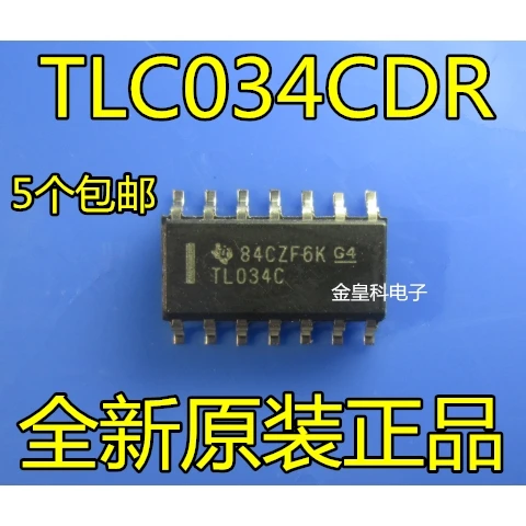 

10pcs TL034C TL034CDR Low power and low offset operational amplifier IC SOP-14