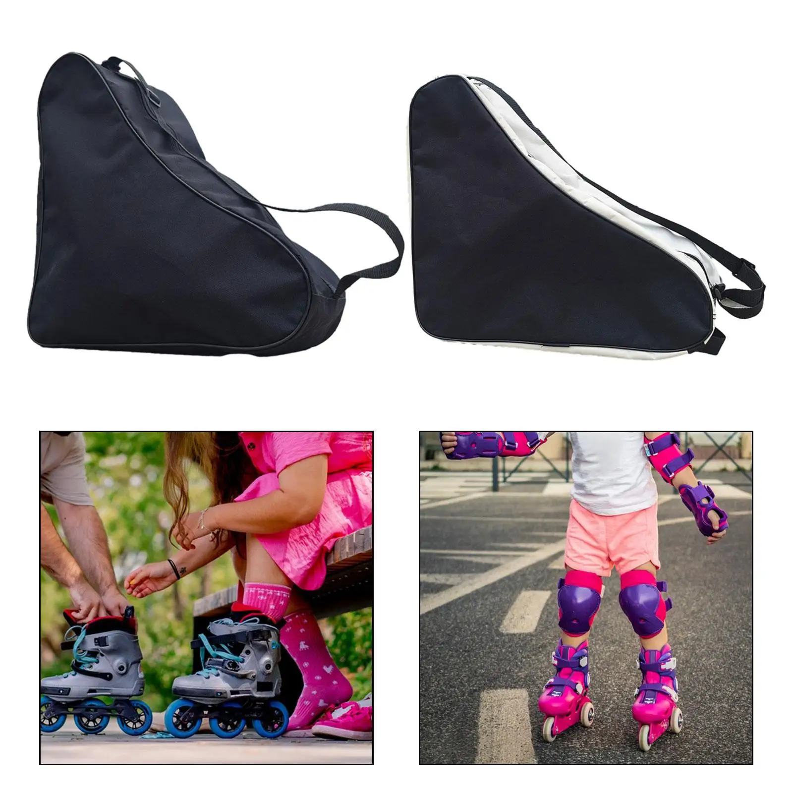 Roller Skate Bag Skating Shoes Bag for Figure Skates Roller Skating Equipment Ice Hockey Skate Quad Skates Skate Accessories