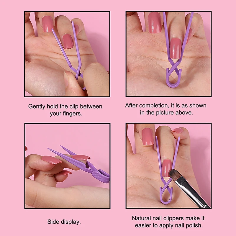 10Pcs Mixed Nail Art Coloring Protection Clips Multicolour Non-Slip Durable To Prevent Leakage Manicure Tools