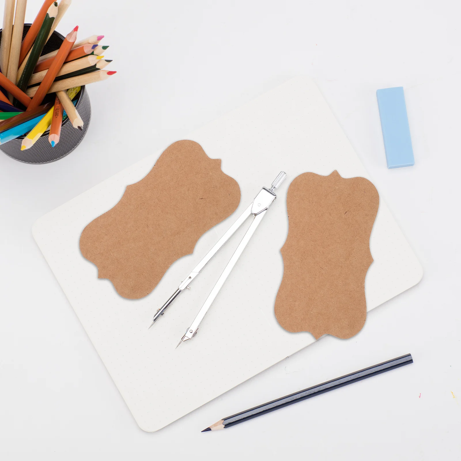 100 cartões de papel kraft pequenos versáteis dos pces cantos arredondados para notas de negócios receitas e convites de casamento cartões de visita