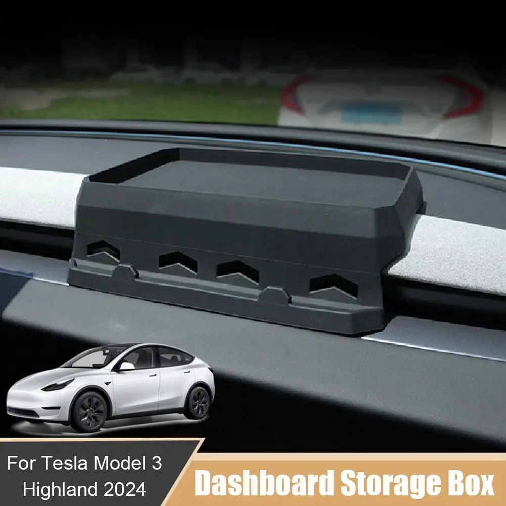 

for Tesla Highland 2024 Dashboard Storage Tray Instrument Panel Tissue Phone Key Glass Storage Car Interior Accessories D0L0