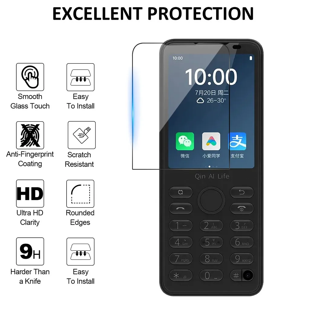 Für Xiaomi Qin F221/F21 Pro PLUS/Qin F22 Pro 8K gehärtetes Glas Displayschutzfolie Schutzfolie Schutzschild 9H Schutz – Detail 4