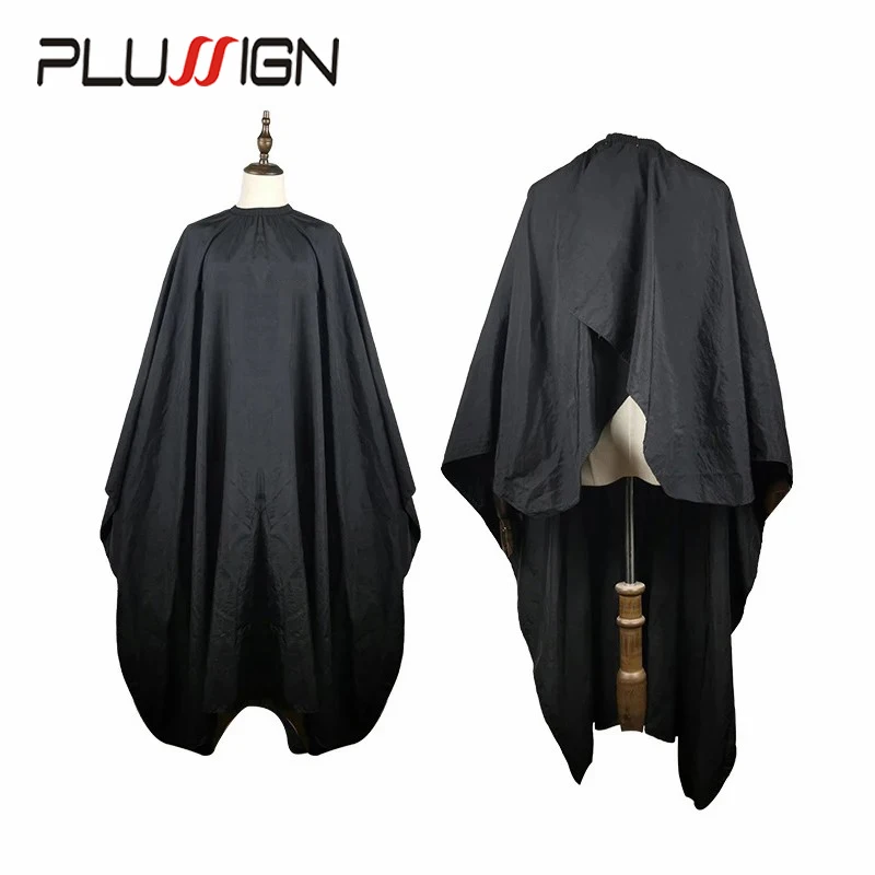 Waterproof Hair Cutting Cape Black Adjustable Professional Barber Cape 130*145Cm Big Size Hairstylist Salon Hairdressing Cloth