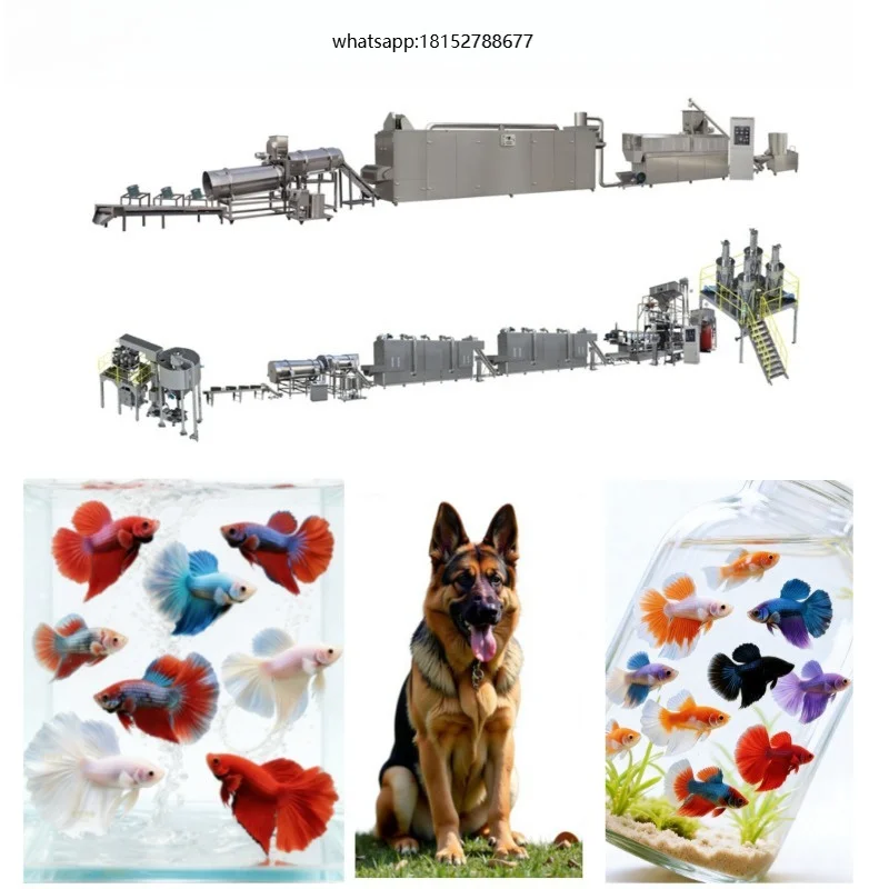 Cat Food Production Line Automatic Pet Food Processing Machine Commercial Use