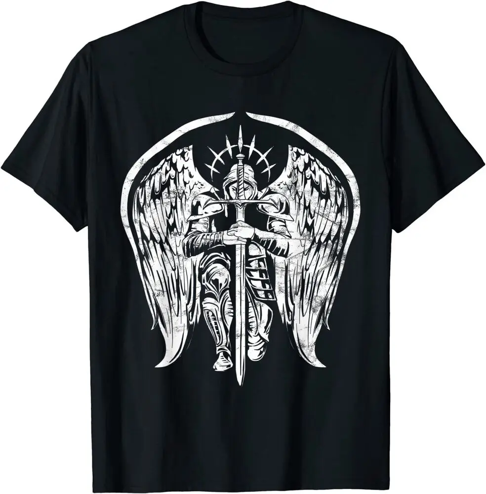 Angel Archangel Michael T-Shirt Graphic T-shirts For Men Clothing Women Short Sleeve Tees Y2K Tops New Arrival Unisex Summer