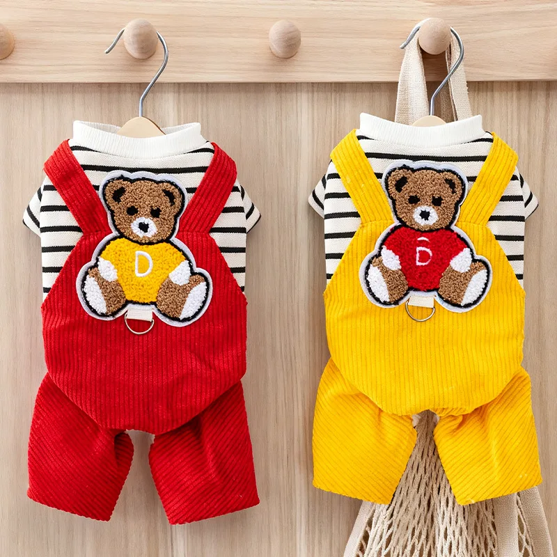 

Pet Autumn And Winter Warm Four-legged Teddy Bichon Pomeranian Small Dog Clothes Small Puppy Four-legged Pet Clothes