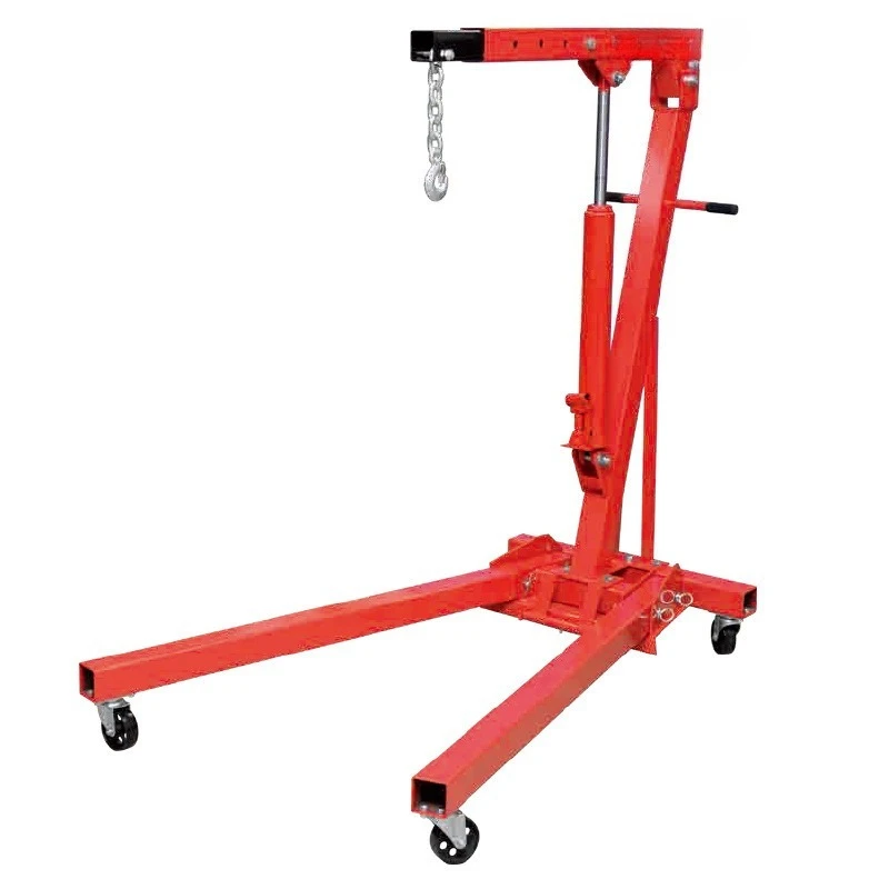 Elto hydraulic car engine, hanger balance frame 1-2 tons engine lifting and dropping auto repair mobile crane
