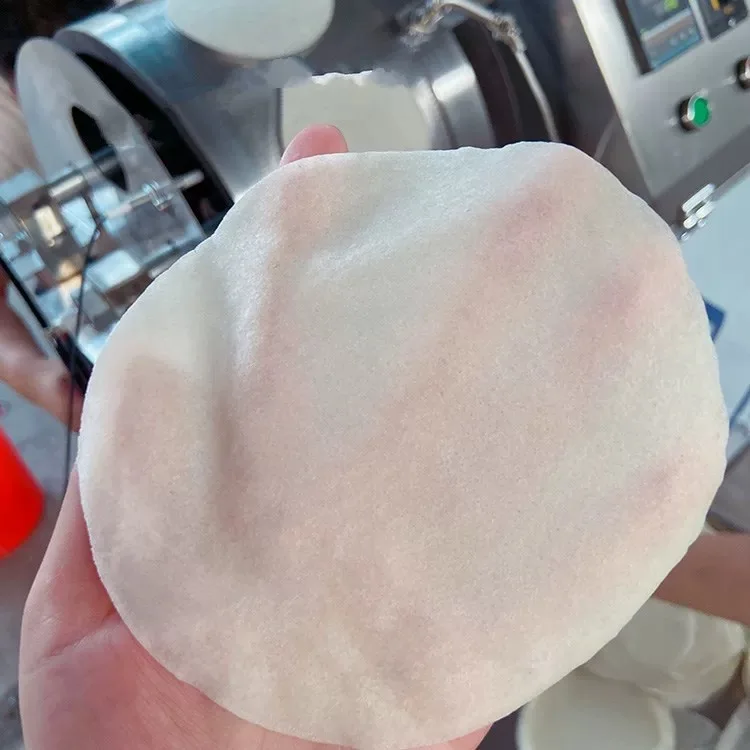 Mesin pembuat kue, pemanas listrik atau Gas otomatis terus-menerus Mille Crepe Spring Roll mesin pembuat kue Kulit lumia