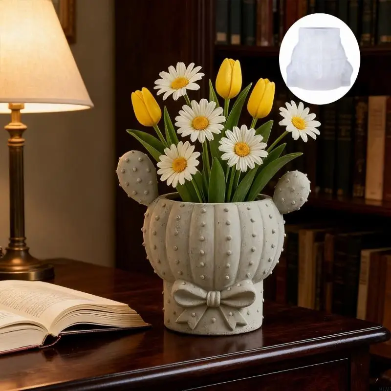 91AF سيليكون الفربيون حاوية قالب الزهرية قوالب حاويات النباتات قوالب مناسبة للمجوهرات صب الراتنج والمنزل