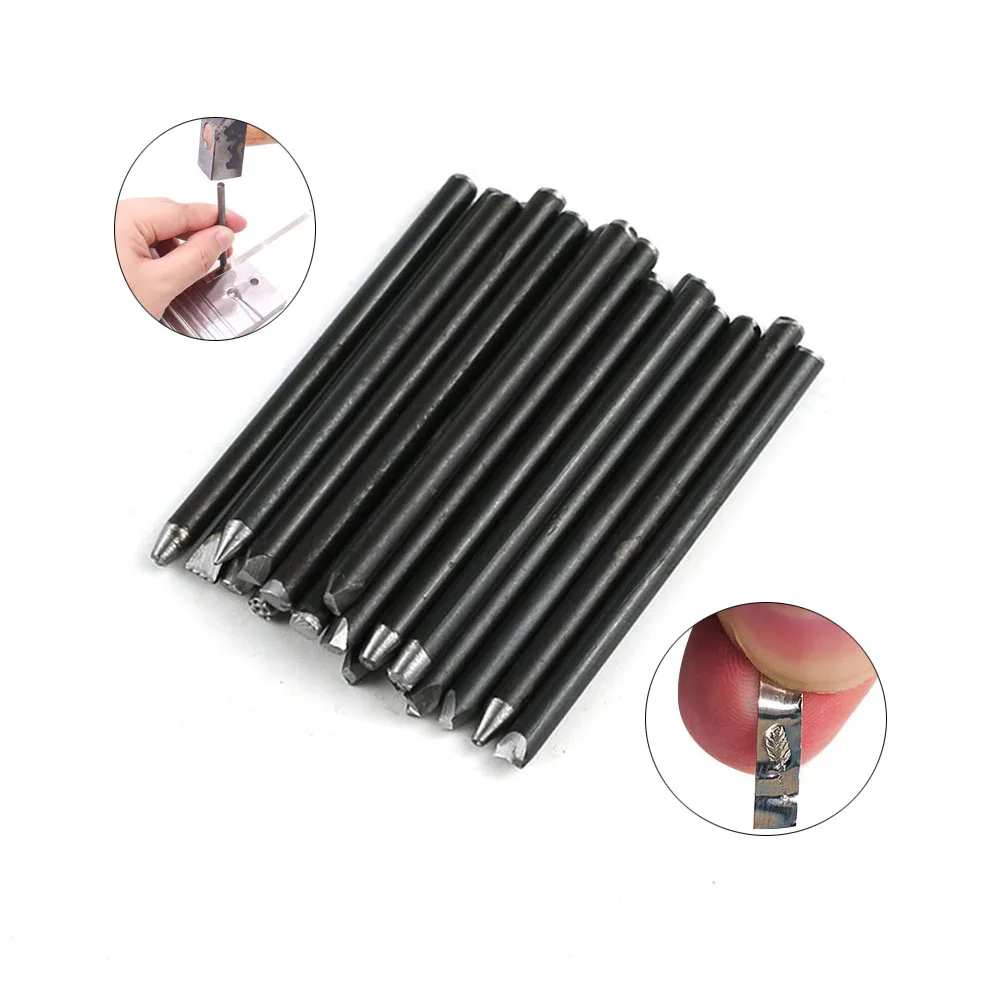 16 or 20 Pieces Steel Punches Flower Punch Stamp Set for Jewellery DIY Craft Stamping Jewelry Tools