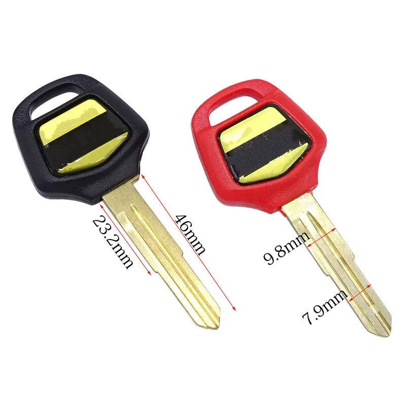 

Motorcycle Black / Red Blank Key Shell Uncut Blade Key Embryo For Honda Goldwing GL1000 GL1200 GL1500 GL1800 2001-2011 Moto Part