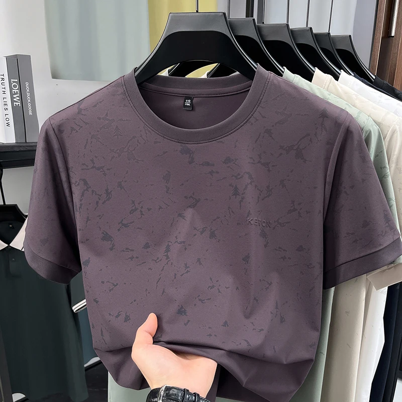 Summer Men's Fashion Casual Couple Stylish Multi-color Dyeing Men's and Women's Short-Sleeved T-Shirt