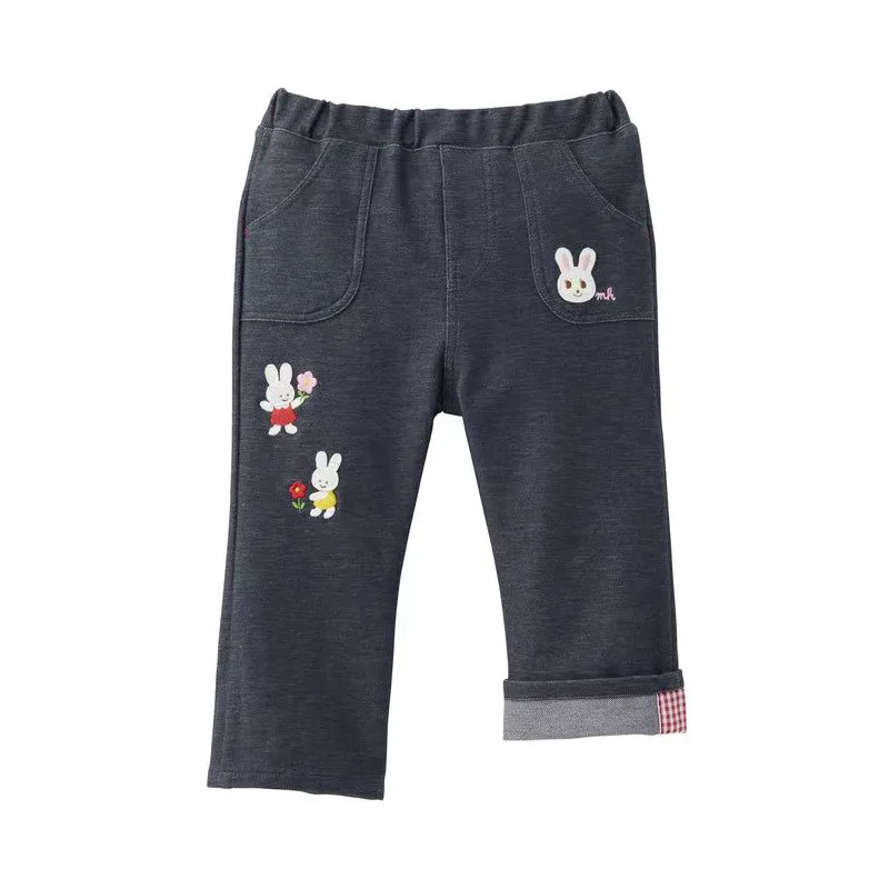 Boys\' Pants Autumn Girls Cartoon Cute Patch Embroidered Slacks