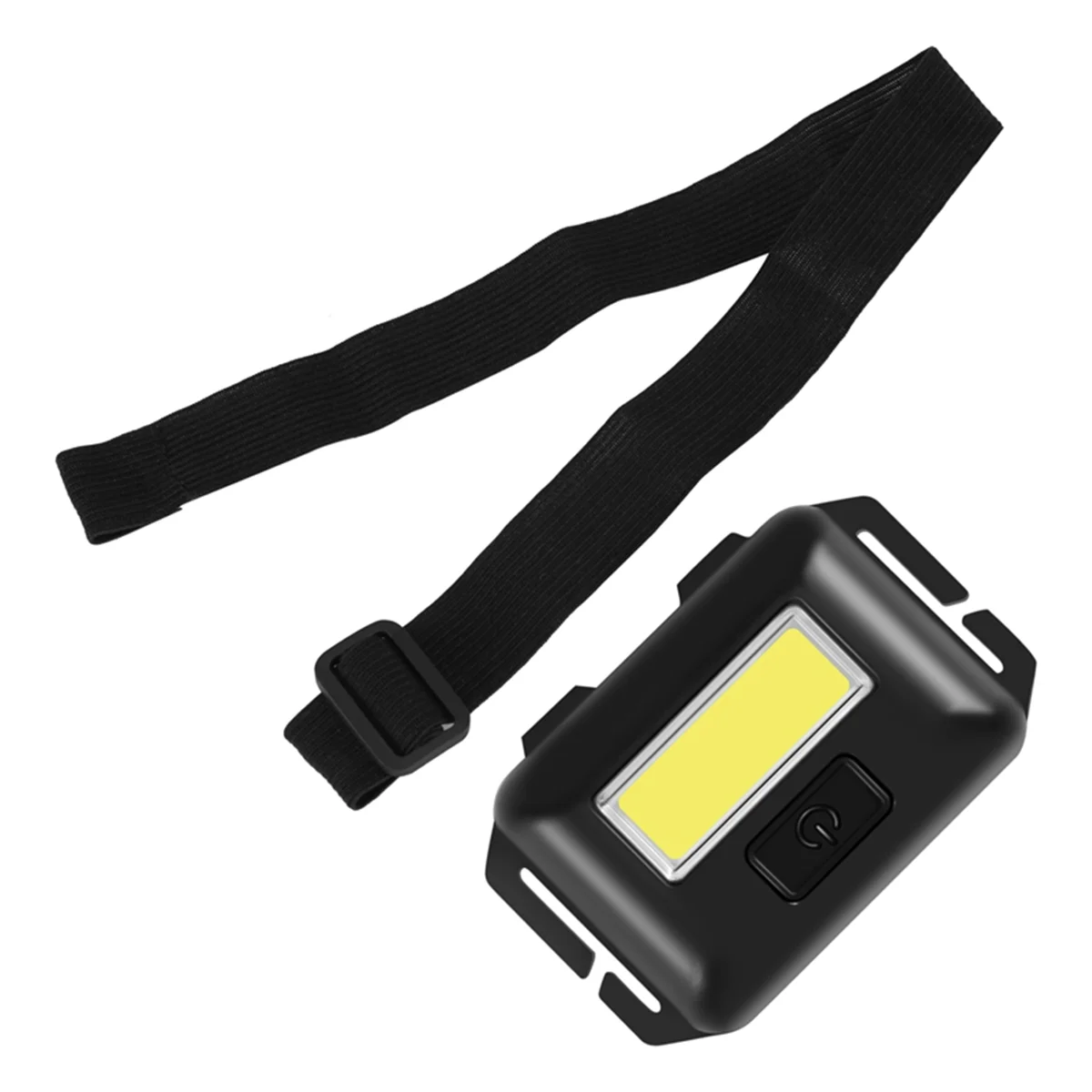 ABZV-Cob Mini faro Led para cabeza, 3 modos, linterna frontal a prueba de lluvia, linterna para cabeza para acampar al aire libre, pesca, color negro