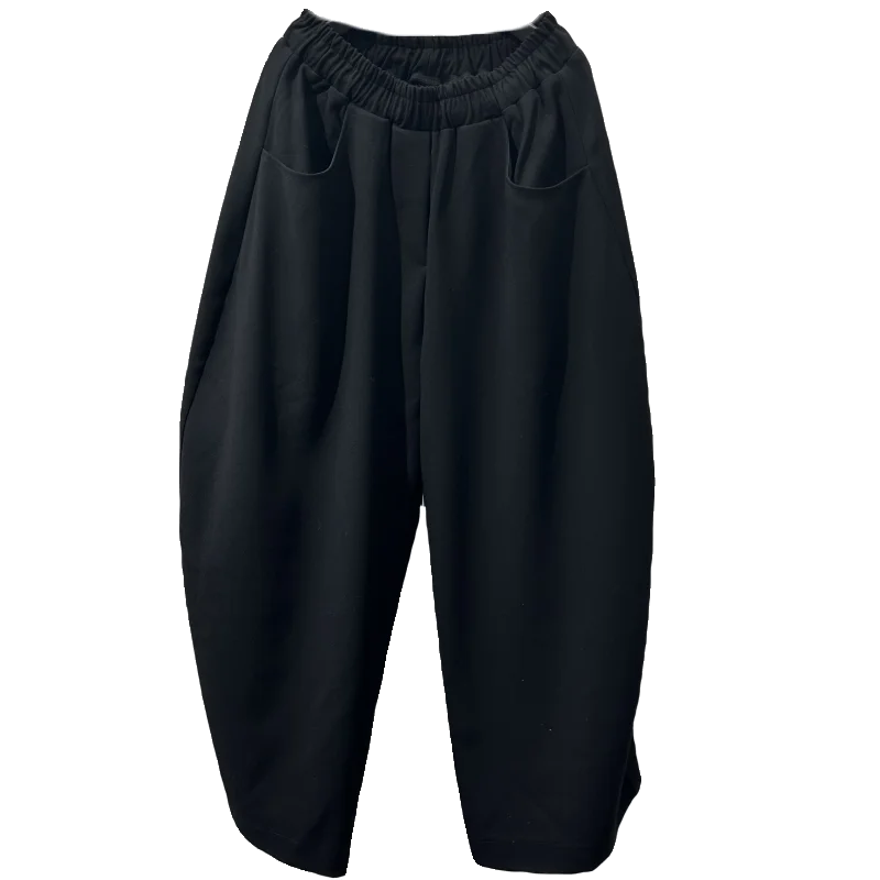 السراويل المافهة الرجالية ذات الطراز الداكن بتصميم ريترو بسيط واسع الساق شعبي أنيق وفريد من نوعه وقابل للتمدد على الساق المستقيمة