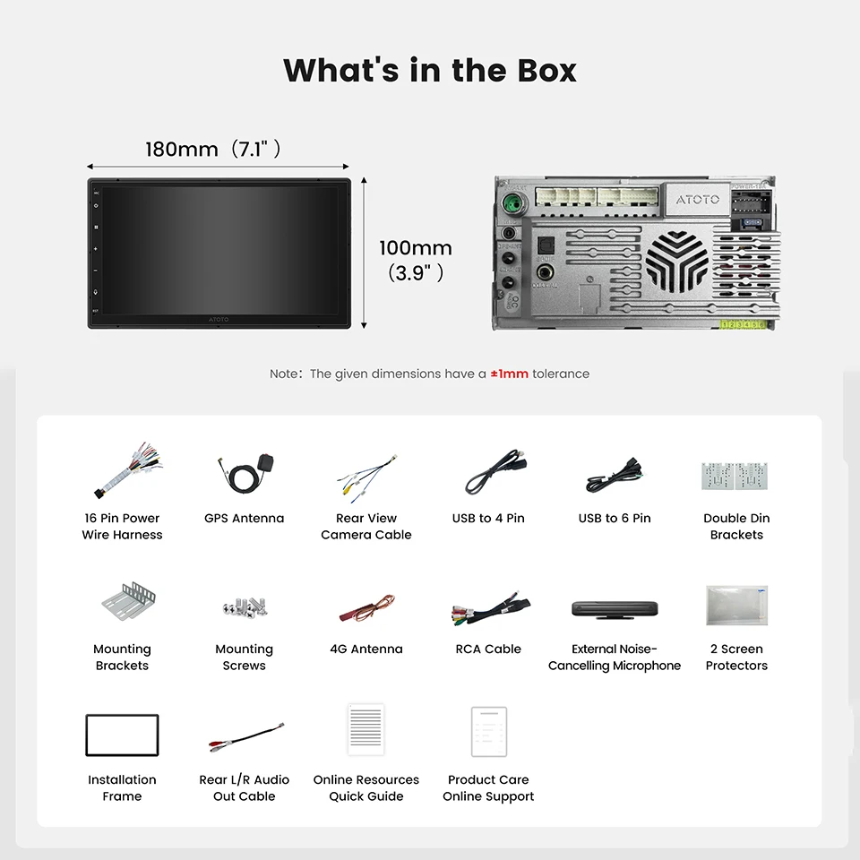 ATOTO 7 Android 13 Car Radio 2 Din with CarPlay