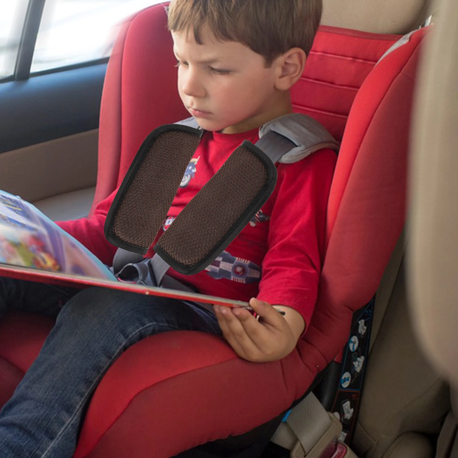 

Covers Sponge Shoulder Strap Cushion Accessories Child Stroller Backpack Pressure Relief Adjustable Pad Motorcycle
