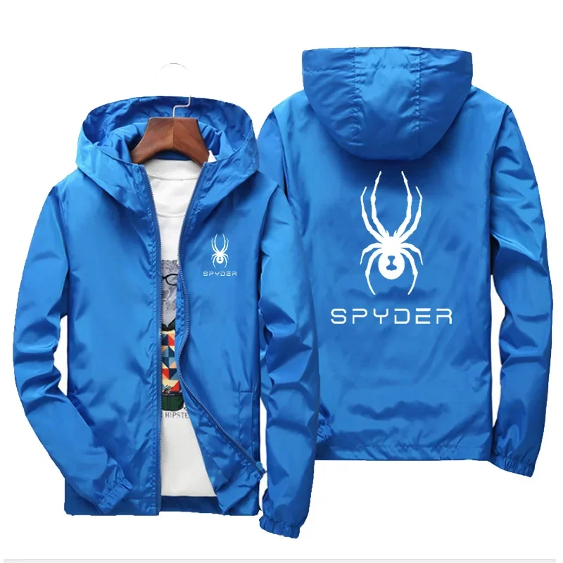 2026 Spring and Autumn trendy men's and women's casual jackets, fashionable outdoor waterproof large-sized zipper men's coats