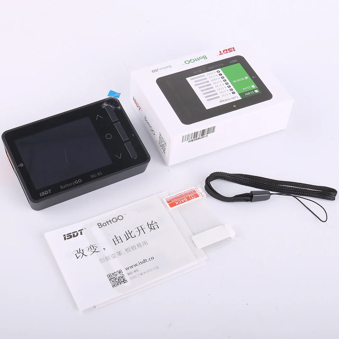 

BG-8S Color Display Dual Support BattGO Smart Battery Checker for LiHv LiPo LiFe NiMH NiCd Pb Battery RC Battery Tool