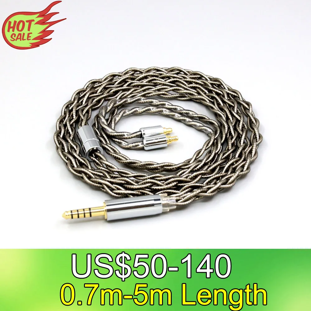 

LN008224 99% Pure Silver Palladium + Graphene Gold Earphone Shielding Cable For Sennheiser IE100 IE400 IE500 Pro 4 core