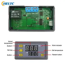 W3230 Mini Probe Line Digital Temperature Controller 12V 24V 220V Thermostat Heating Cooling Control Thermoregulator With Sensor