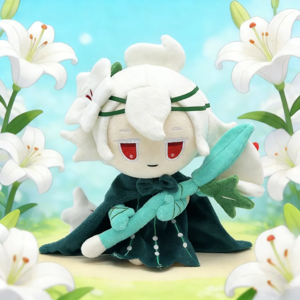 

Cookie Run Kingdom White lily Cookie Plush Doll Plushie Stuffed Toys Bedroom Decor Kids Christmas Birthday Gifts Room Decoration