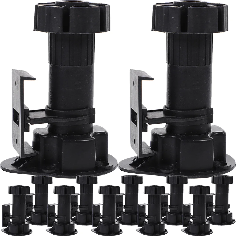 

12 Pcs Adjust Cabinet Legs Furniture Leveling Feet Adjustable Levelers Heavy Duty Chair Desk Pp