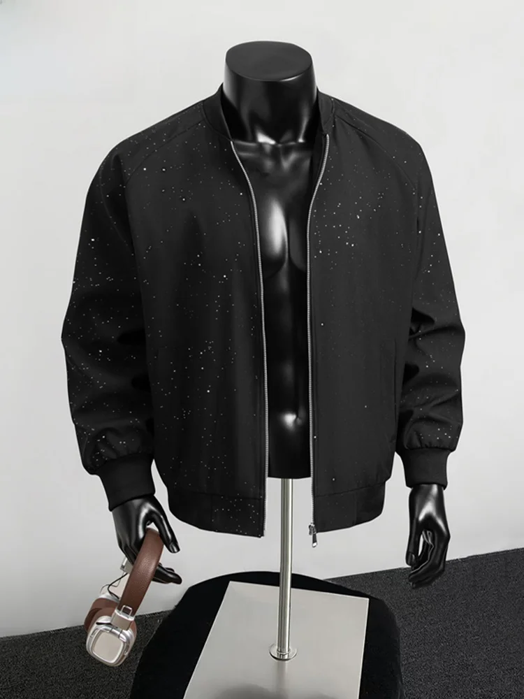 

TUCANO Woodpeer Мужская свободная полетная куртка на осень-зиму со стойкой пошив Бизиновая повседневная куртка со звездным узором