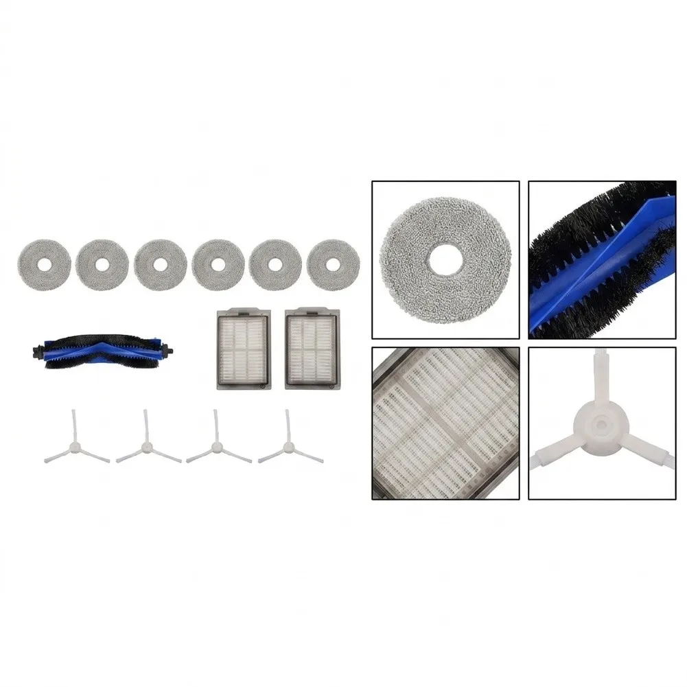 Spare Maintenance Set For Cecotec For Conga 15090 Robot Vacuum Cleaner Main Brush Side Brush Mop Pads Filter Set, Sweeping Parts