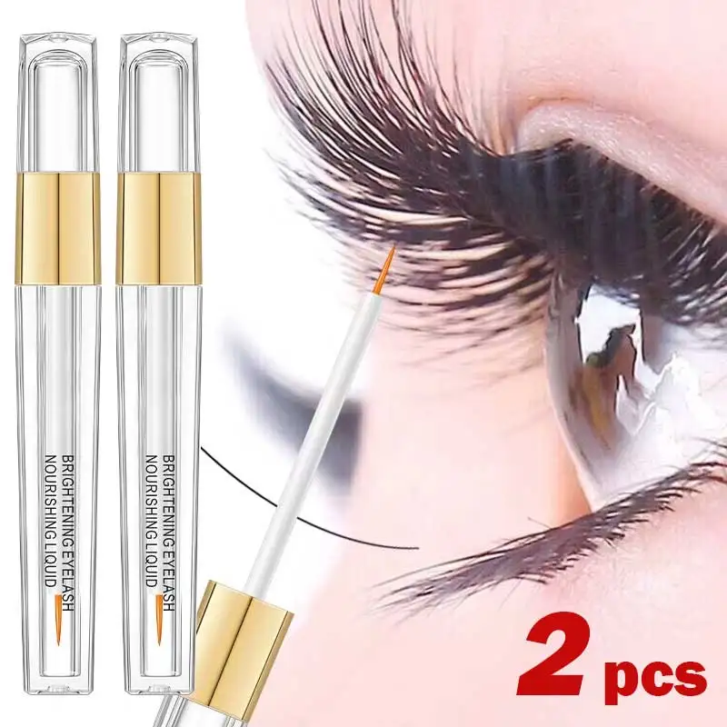 Suero para el crecimiento de pestañas, promotor de rizos naturales, líquido más largo y grueso, flexibilidad, rizado, delgado, levantamiento de cejas, cuidado de ojos Unisex, 2 uds.