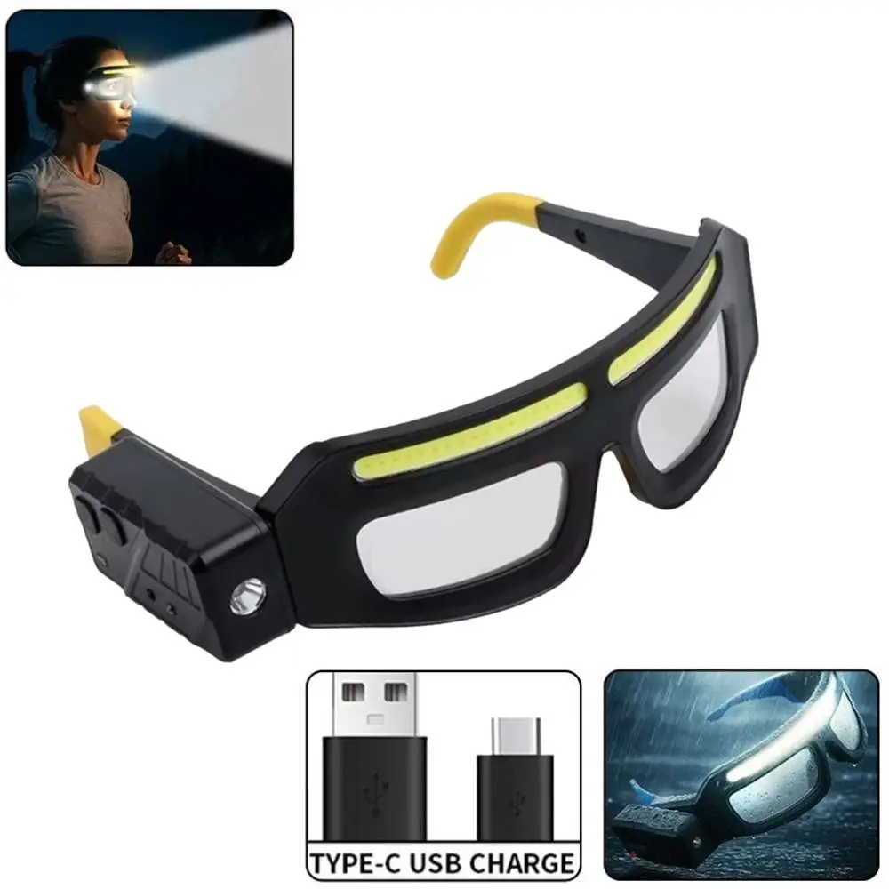 Lightweight Intelligent Sensing Headlight Comfortable Hands-Free LED Headlight Glasses Adjustable Waterproof