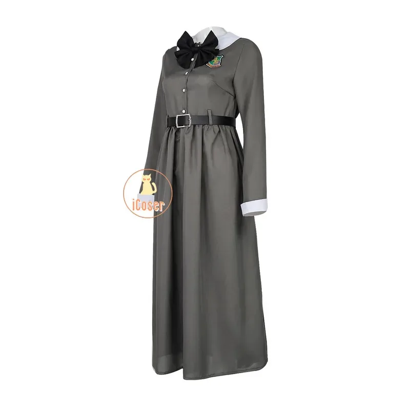 Кикору Шиномия Косплей Костюм Парик Аниме Кайдзю No. 8-серое платье, униформа, головной убор, третья дивизия, вечеринка на Хэллоуин, женская iCosera;