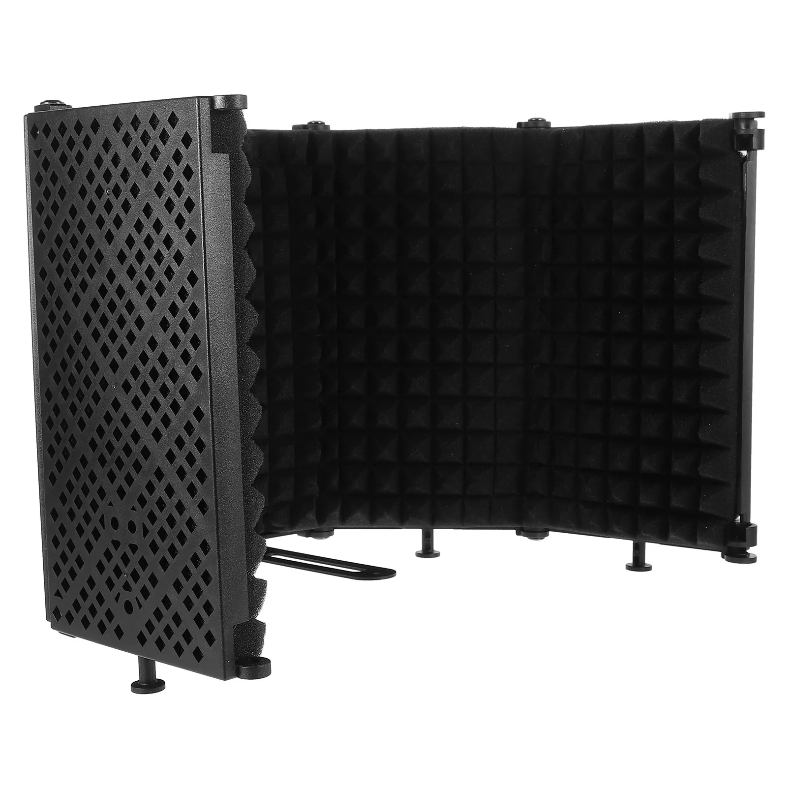

1Set Five-Door Microphone Soundproof Screen Portable Mic Isolation Shield Noise Reduction Sound Absorbing Pad for Recording