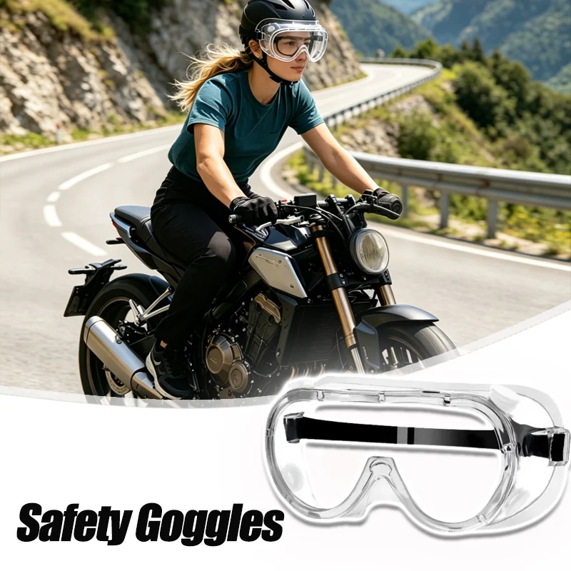 Anti Fog Windproof Motorcycle Glasses Safety Goggles Dust Proof Work Glasses for Riding Industrial Water Park Outdoor