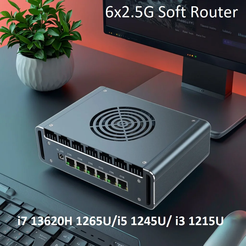 Программный маршрутизатор Intel i7 13620H с брандмауэром 1265U i5 1245U i3 1215U Мини-ПК 6xi226-V 2.5G pfSense Компьютер 2xDDR5 NVMe Proxmox OPNsense Программный маршрутизатор Intel i7 13620H с брандмауэром 1265U i5 1245U i3 1215U Мини-ПК 6xi226-V 2.5G pfSense Компьютер 2xDDR5 NVMe Proxmox OPNsense