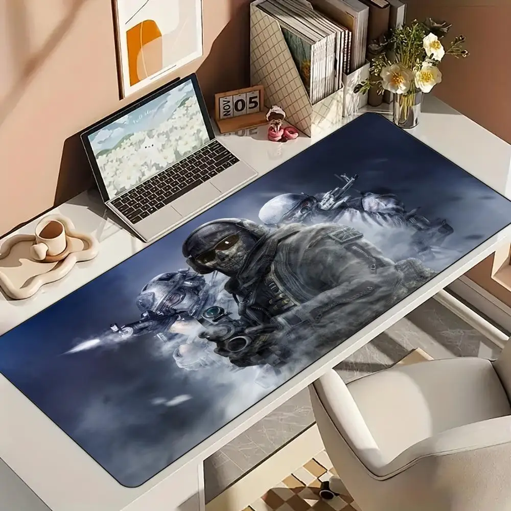 FPS Game COD مكافحة الإضراب ماوس الوسادة حصيرة مكتبية مع حافة مخيط المطاط المضادة للانزلاق قاعدة ملحقات الكمبيوتر الألعاب الحصير ماوس الماوس البساط