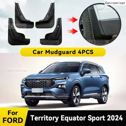 Car Fender For FORD TERRITORY Equator Sport 2024 Splash Guards MudFlaps Front Rear Wheel Mudguards Auto Mud proof Accessories